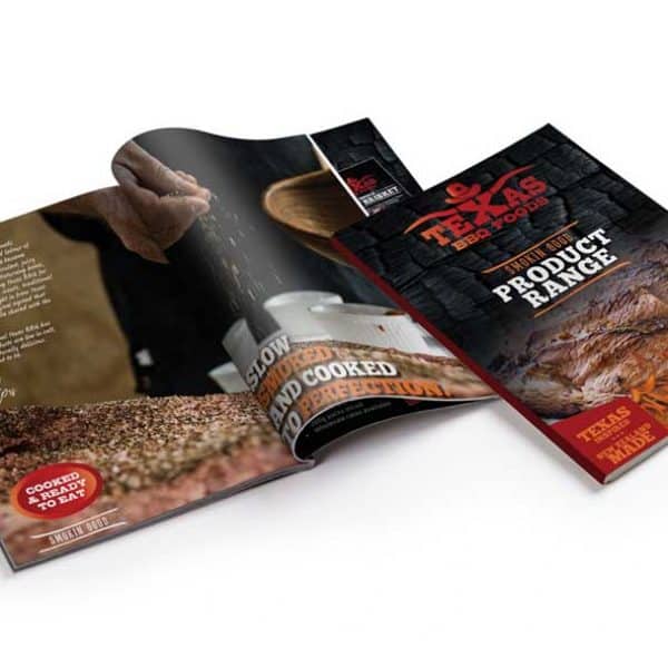 Texas BBQ Foods promo price booklett