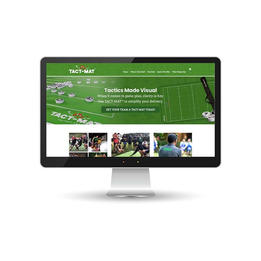 Sport equipment website design link