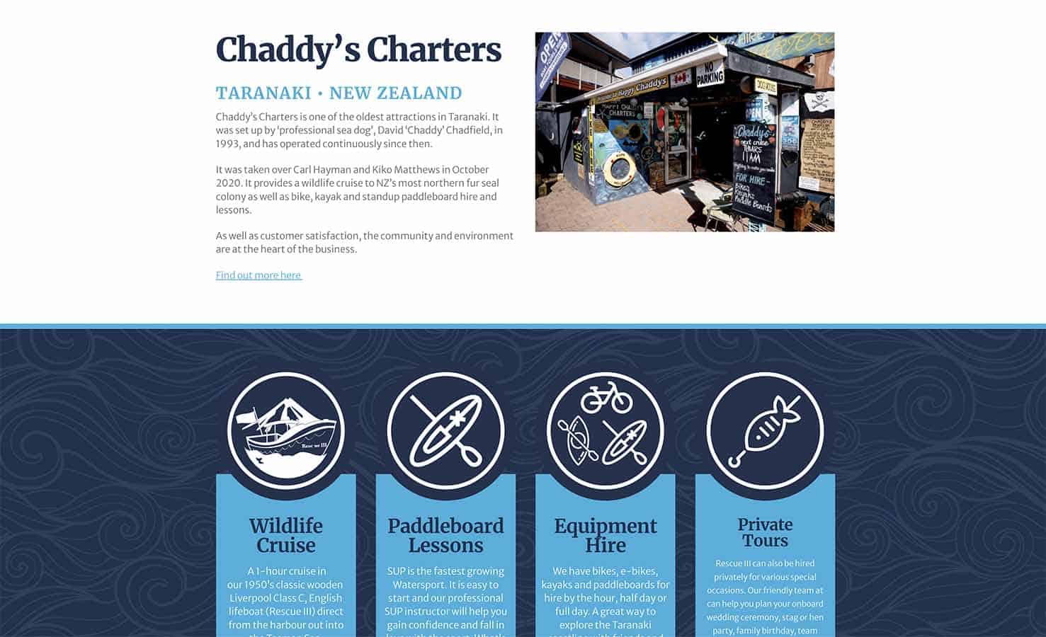 Chaddy Charters Links