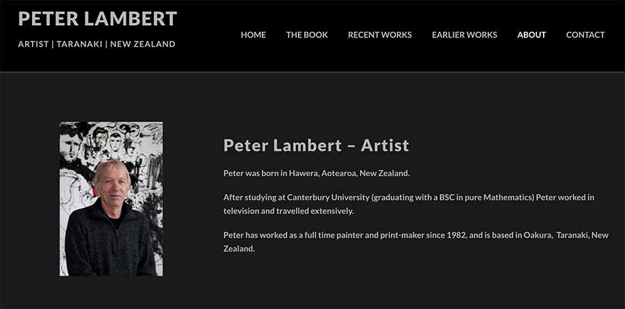 Peter Lambert website 2