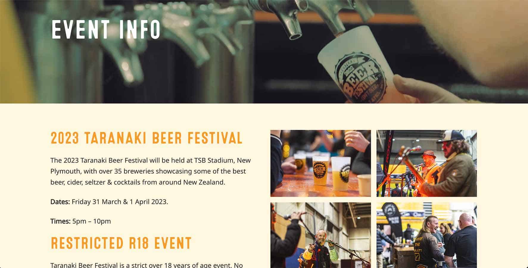 Taranaki Beer Fest Info