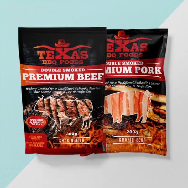 Texas BBQ Foods Packaging